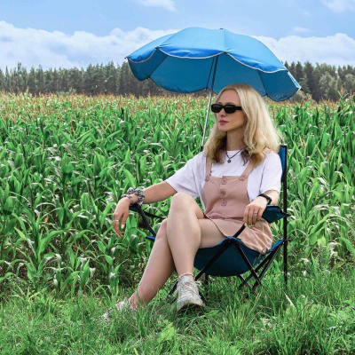 Кресло складное KingTul С зонтом садовым / KT-DW-2009Z- фото7