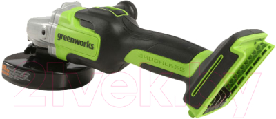 Угловая шлифовальная машина Greenworks GD24AG бесщеточная 24V / 3200207- фото5