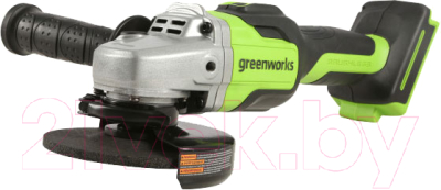 Угловая шлифовальная машина Greenworks GD24AG бесщеточная 24V / 3200207- фото7