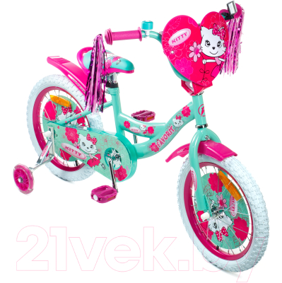 Детский велосипед FAVORIT Kitty KIT-16GN- фото2