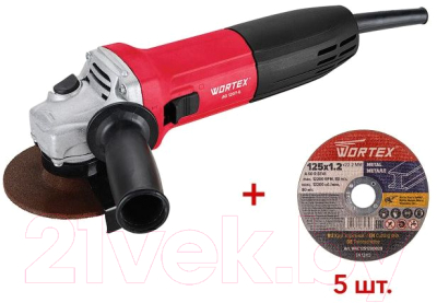 Угловая шлифовальная машина Wortex AG 1207-6 / 0333364- фото2