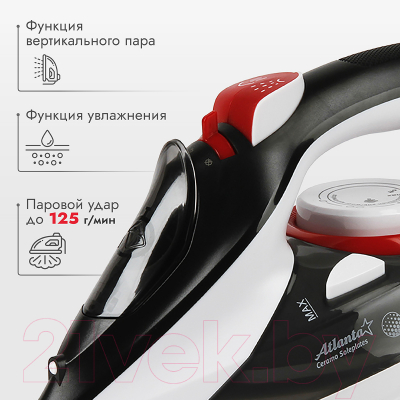 Утюг Atlanta ATH-5582 (красный)- фото8