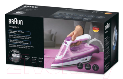 Утюг Braun FreeStyle 3FI 3124 PU- фото4