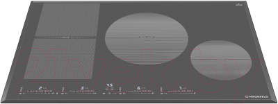 Индукционная варочная панель Maunfeld CVI804SFDGR- фото3