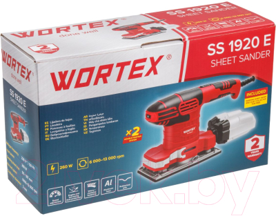 Вибрационная шлифовальная машина Wortex SS 1920 E (1334425)- фото8