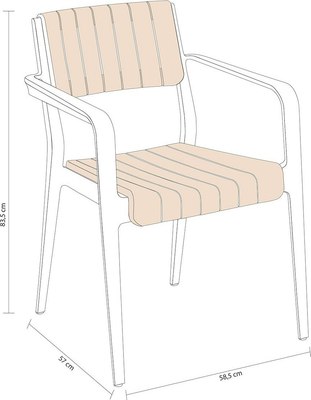 Стул пластиковый Holiday Infinity / HK-525-BR- фото3