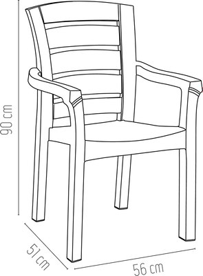 Стул пластиковый Holiday Eko / HK-510-BR- фото2
