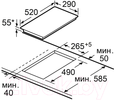 Индукционная варочная панель Maunfeld AVI292STBK- фото6