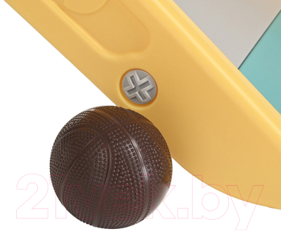 Горка-комплекс Pituso Мопсик с баскетбольным кольцом / FE-HT-XG0-green- фото7