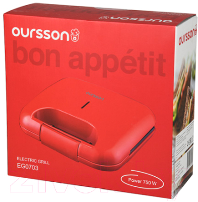 Сэндвичница Oursson EG0703/RD- фото4