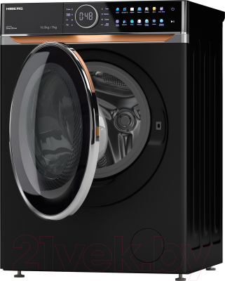 Стирально-сушильная машина Hiberg i-DDQ10-10714 B- фото4