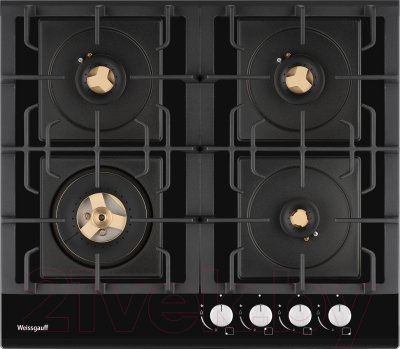 Газовая варочная панель Weissgauff HGG 6445 BL Volcano Burner- фото2