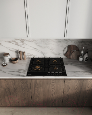 Газовая варочная панель Weissgauff HGG 6445 BL Volcano Burner- фото5