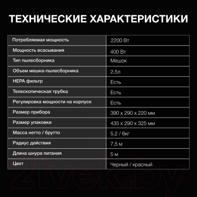Пылесос Hyundai HYV-B4995- фото6