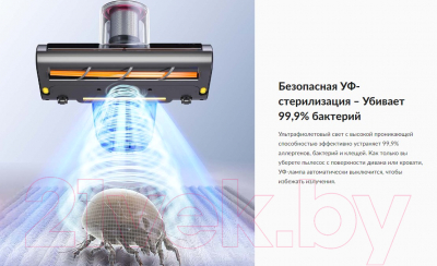 Портативный пылесос Jimmy BD7 Pro (серебристый/розовый)- фото9
