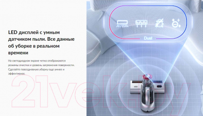 Портативный пылесос Jimmy BX6 Pro (серебристый/розовый)- фото8