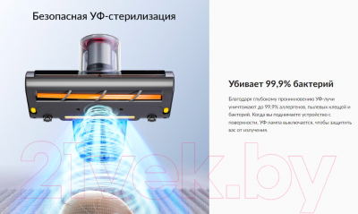 Портативный пылесос Jimmy BX6 Pro (серебристый/розовый)- фото9
