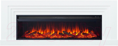 Каминокомплект Смолком Galaxy V60 Vision 60 LOG LED (бьянко белый)- фото