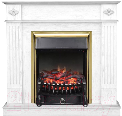 Каминокомплект Смолком Brighton STD-ASP + Fobos FX Brass RB-STD 5BRFX