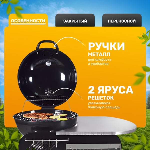 Угольный гриль Sundays KY22022C- фото3