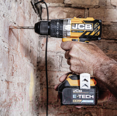 Аккумуляторная дрель-шуруповерт JCB 18BLCD-B-E- фото10