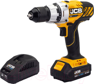 Аккумуляторная дрель-шуруповерт JCB 18DD-2X-E- фото