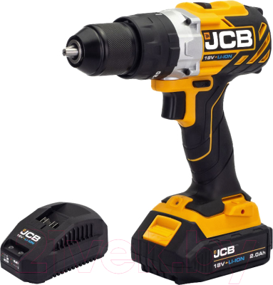 Аккумуляторная дрель-шуруповерт JCB 18CD-B-E + ЗУ 18VFC-E + АКБ 20LI-E / 18CD-2XB-E- фото