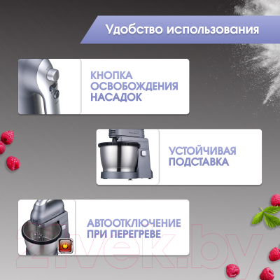 Миксер стационарный съемный Zigmund & Shtain ZHM-160- фото8
