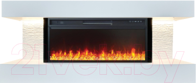 Каминокомплект Смолком Madison V42 + Vision 42 LED (бьянко белый)- фото