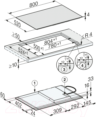 Индукционная варочная панель Miele KM 7373 FL- фото4