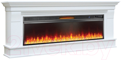 Каминокомплект Смолком Albion V42 Vision 42 LED (бьянко белый)- фото2