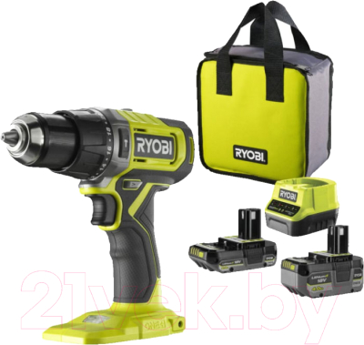 Аккумуляторная дрель-шуруповерт Ryobi One + RPD18-2C42S / 5133005525- фото