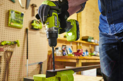Аккумуляторная дрель-шуруповерт Ryobi One + RPD18-2C42S / 5133005525- фото3