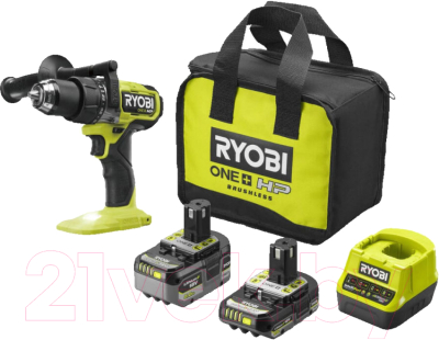 Аккумуляторная дрель-шуруповерт Ryobi One + RPD18X-2C52S / 5133005527- фото