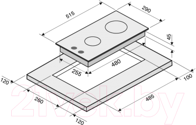 Газовая варочная панель Krona Hagel 30 BL / КА-00005746- фото2