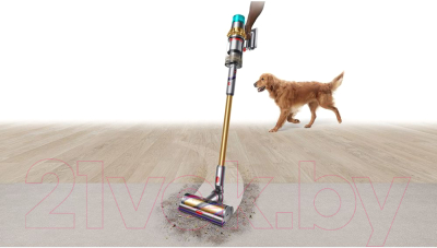 Вертикальный пылесос Dyson V15 Detect Absolute Gold- фото4