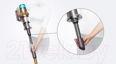 Вертикальный пылесос Dyson V15 Detect Absolute Gold- фото9
