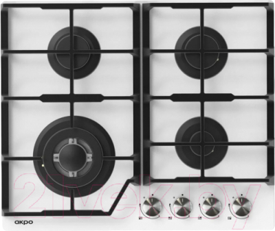 Газовая варочная панель Akpo PGA 604 HGC-T WH- фото