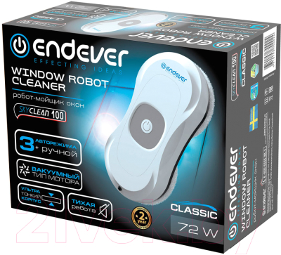 Робот-мойщик окон Endever SkyClean 100 (белый)- фото5