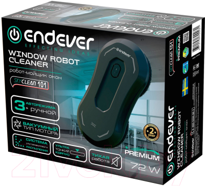 Робот-мойщик окон Endever SkyClean 101 (черный)- фото5