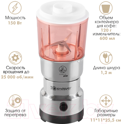 Кофемолка Endever Costa-1066- фото4