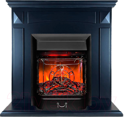Каминокомплект Смолком Viking STD-ASP Majestic-S LUX BL LT (черный)