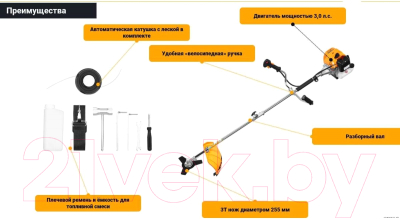 Триммер бензиновый Deko DKTR52 SET 11 / 063-4469- фото4