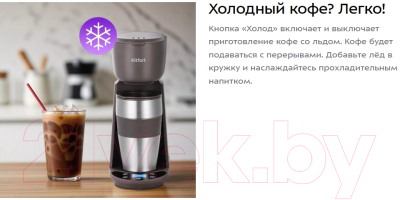 Капельная кофеварка Kitfort KT-7304- фото6