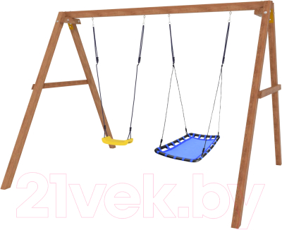 Качели National Tree Company Лодка с голубым гнездом / Р911-32- фото