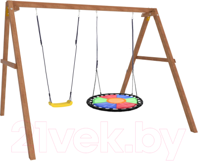 Качели National Tree Company Деревянные с гнездом Свиби / Р911-33- фото2
