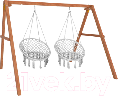 Качели National Tree Company Деревянные с подвесными креслами / Р911-39- фото2