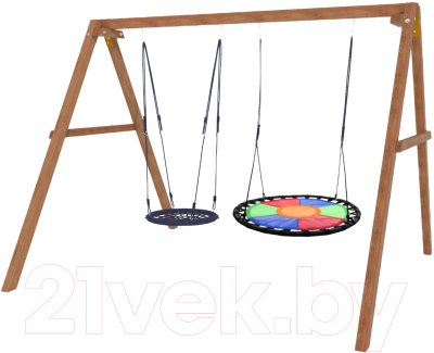 Качели National Tree Company Деревянные с гнездом Свиби и гнездом 60 / Р911-50- фото2