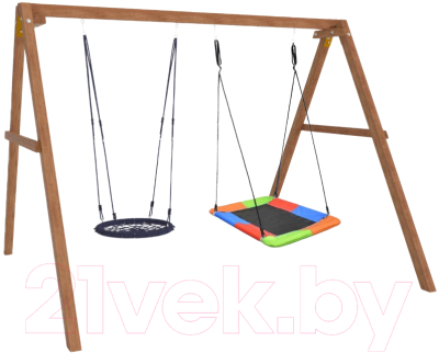 Качели National Tree Company Деревянные с гнездом Лодка и гнездом 60 / Р911-52- фото2