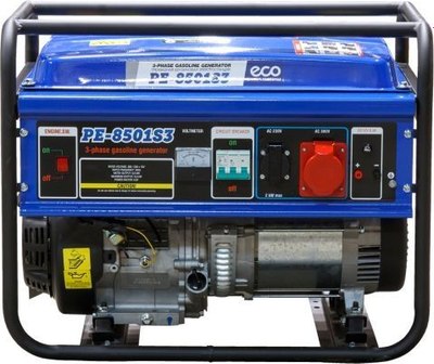 Бензиновый генератор Eco PE-8501S3- фото2